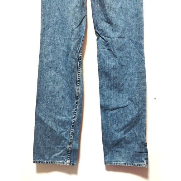 Gap Jeans womens 1 Long Loose Blue Denim Button Zipper Pockets Vintage VTG - Picture 7 of 8